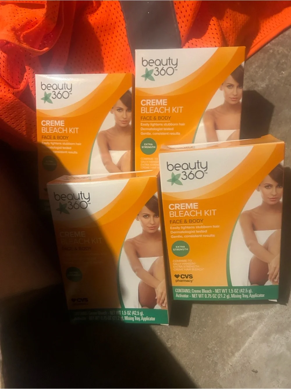 beauty 360 Creme Bleach Kit - Orange/White